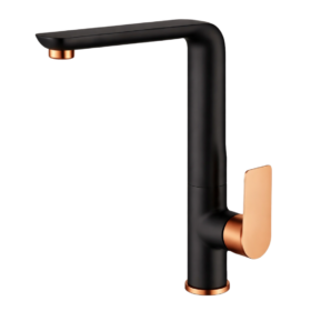Richford PVD Kitchen Mixer Matt Black & Rose Gold