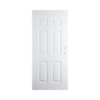 Metal Door Pre-Painted 6 Panel White